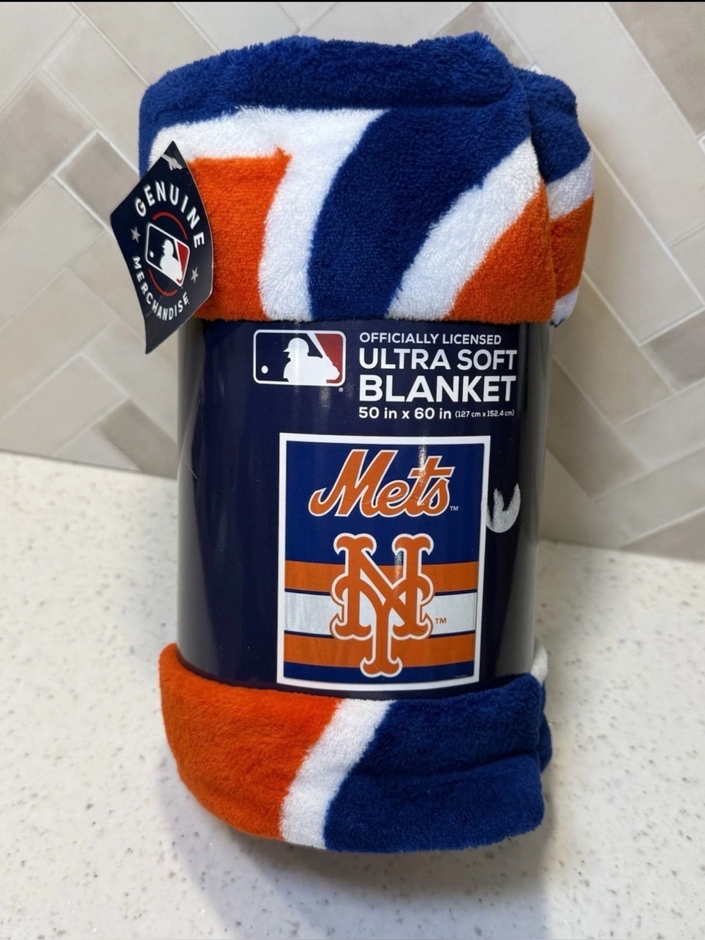 NEW - Fanatics New York Mets MLB Ultra Soft
Plush Throw Blanket 50x60 Gift $40